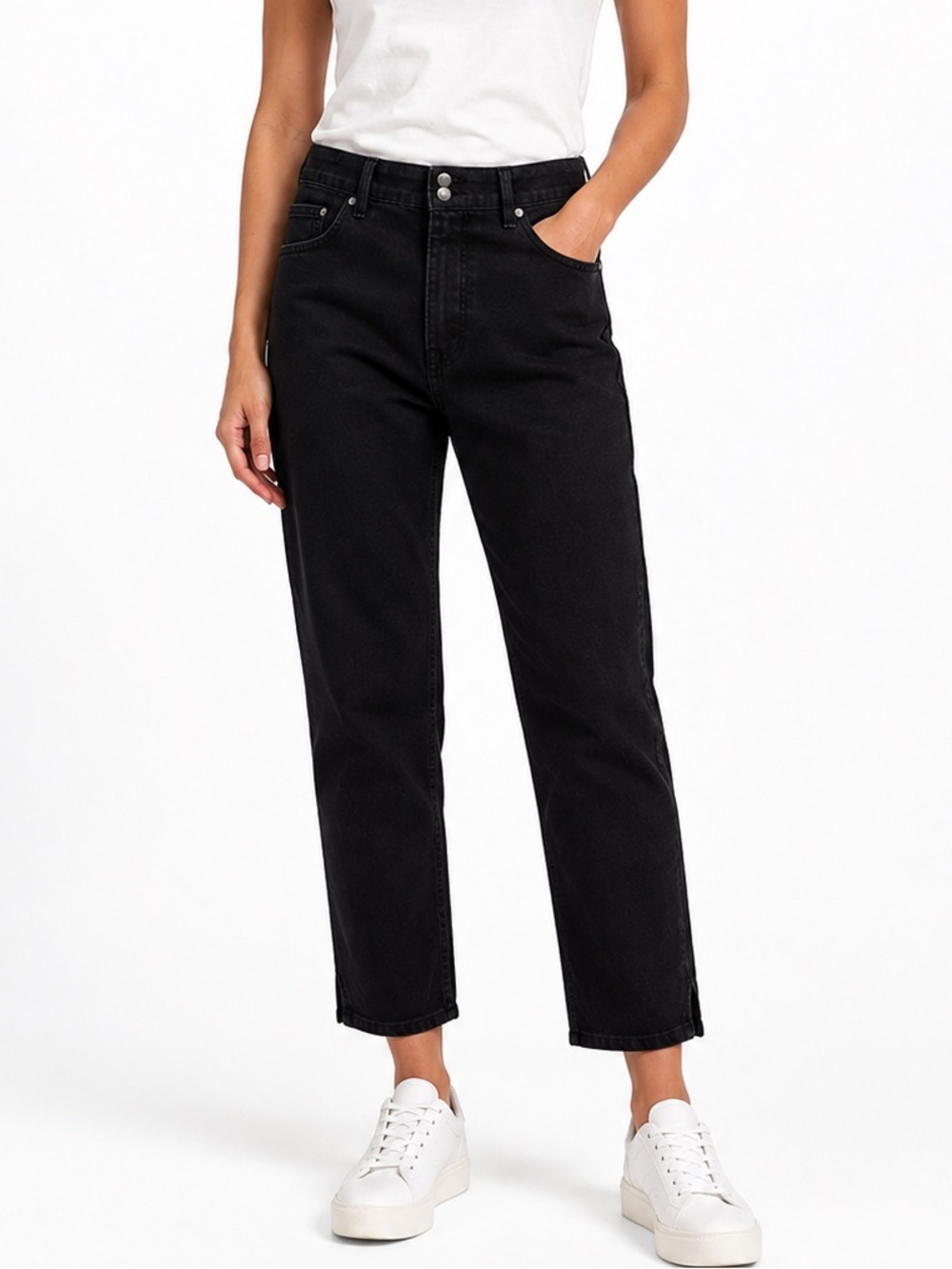 NYDJ Lift Tuck Capri Jeans Women’s Size 18W Black Stretch Crop Denim Pants